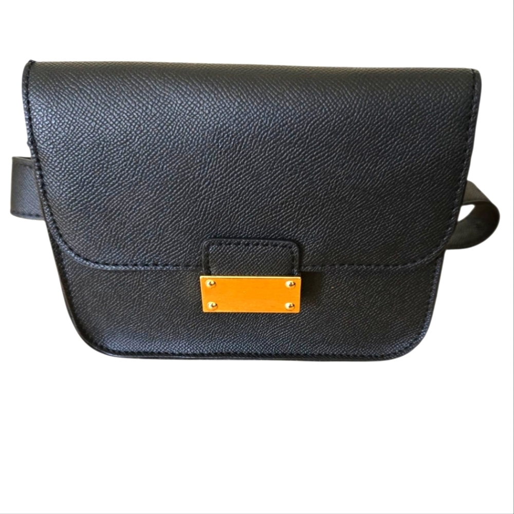 A New Day Black Mini Crossbody Bag NWT Gold Hardware